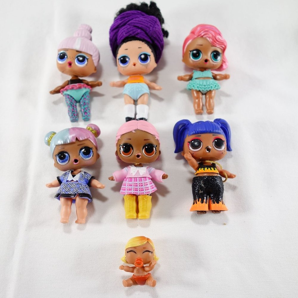 LOL Surprise Dolls Mixed‎ Lot of 7 Replacement Dolls See Pictures